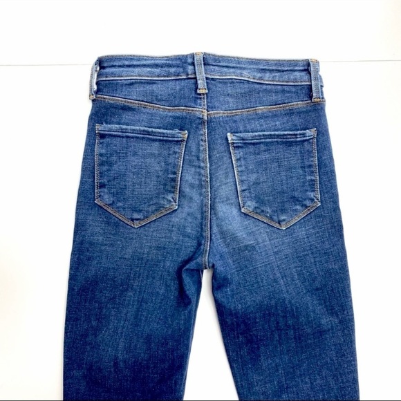 L’AGENCE Margot High Rise Ankle Skinny Jeans in Dark Vintage CUT # 2001 - Picture 5 of 7